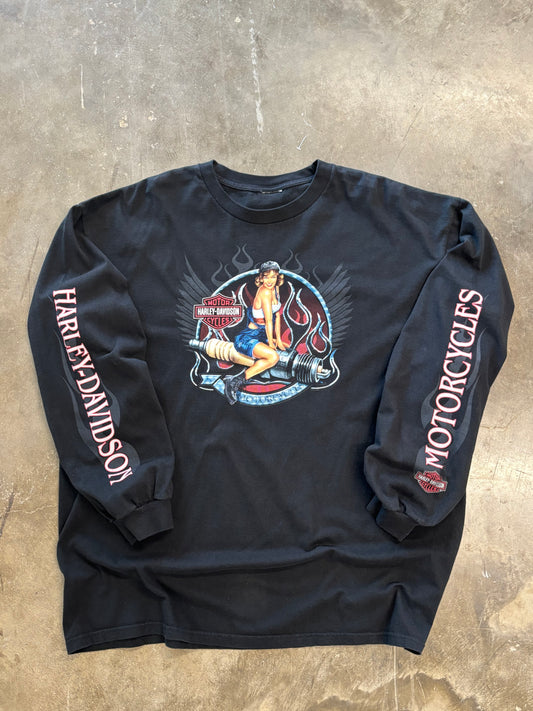 Vintage Harley Davidson MILF long sleeve size xxl