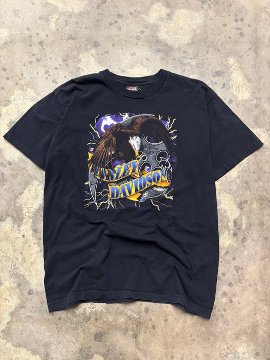 Vintage Harley Davidson Purple Eagle Lightning shirt size extra large