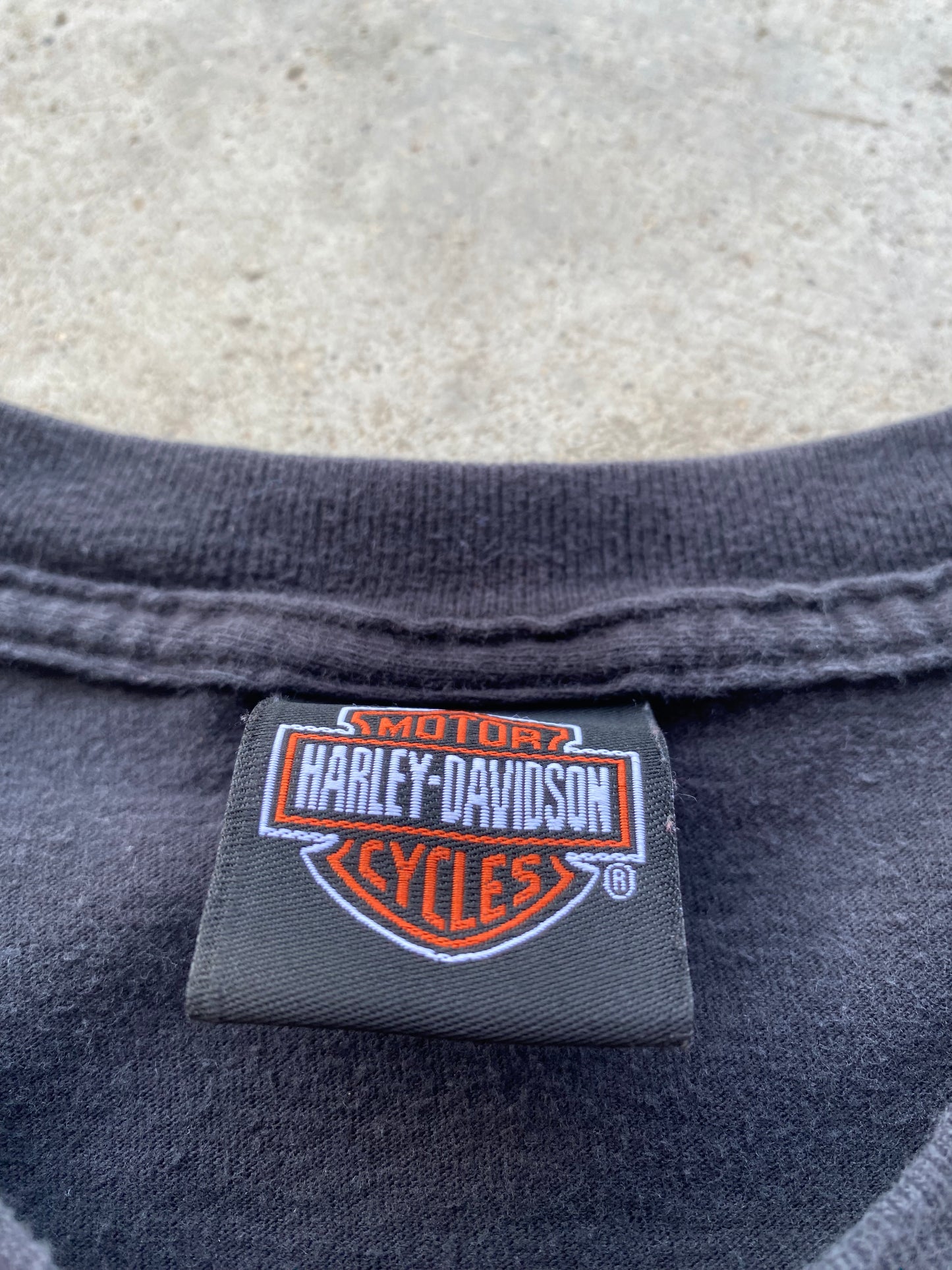 Vintage Chrome flame Harley Davidsons long sleeve shirt size XL
