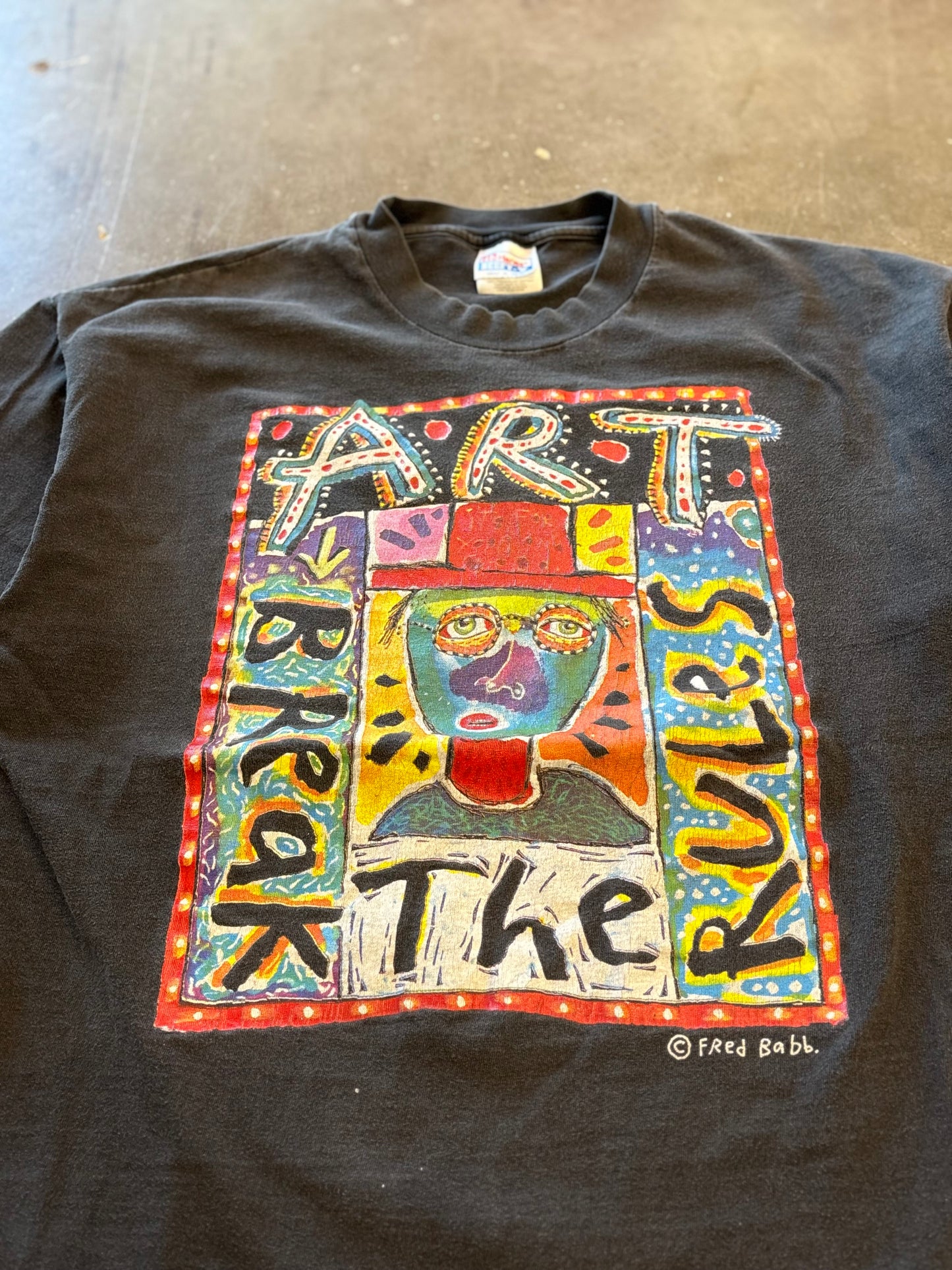 Vintage Fred Babb Art shirt size xl