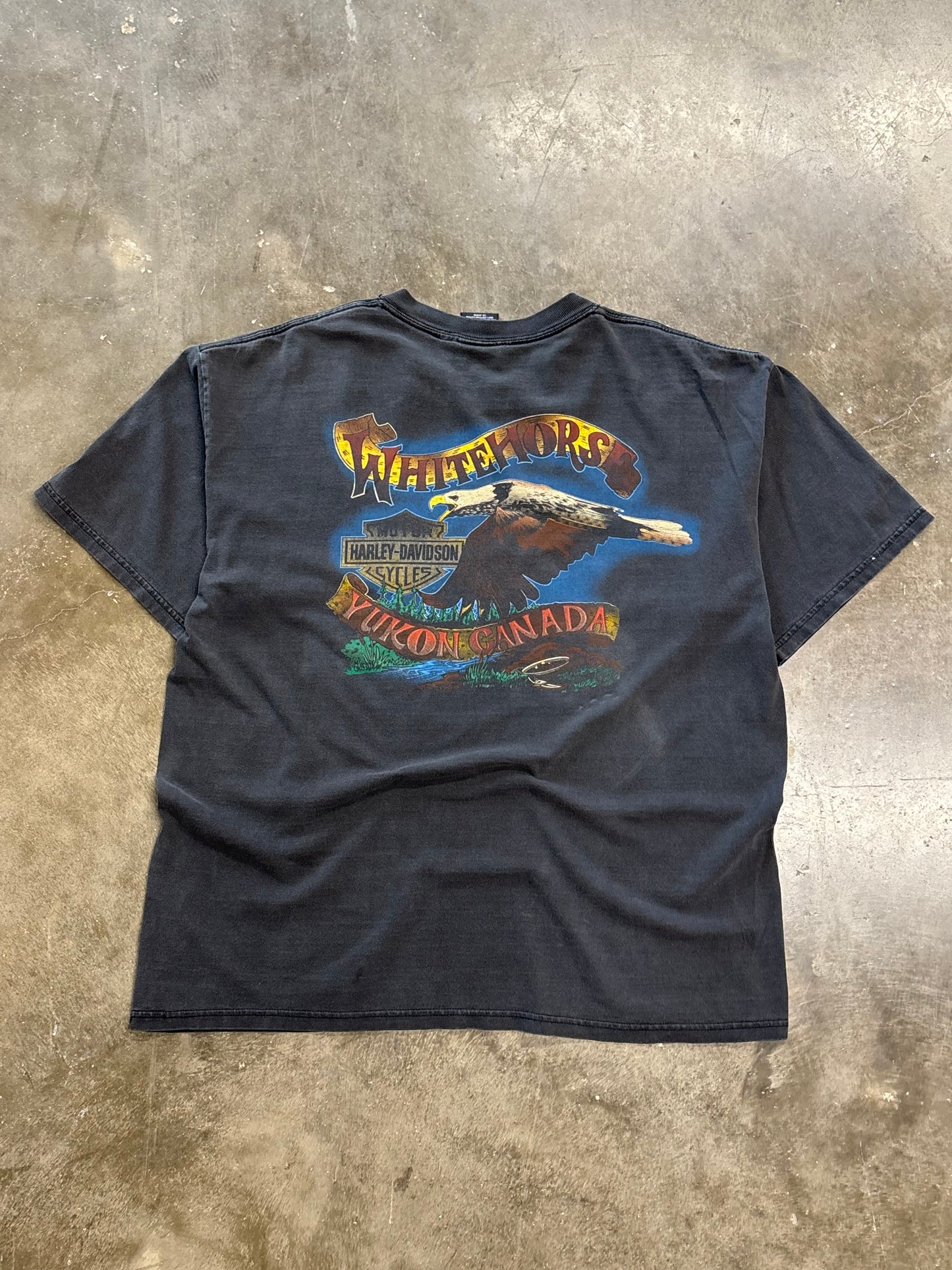 Vintage Harley Davidson thrashed and faded where legends roam shirt size xl