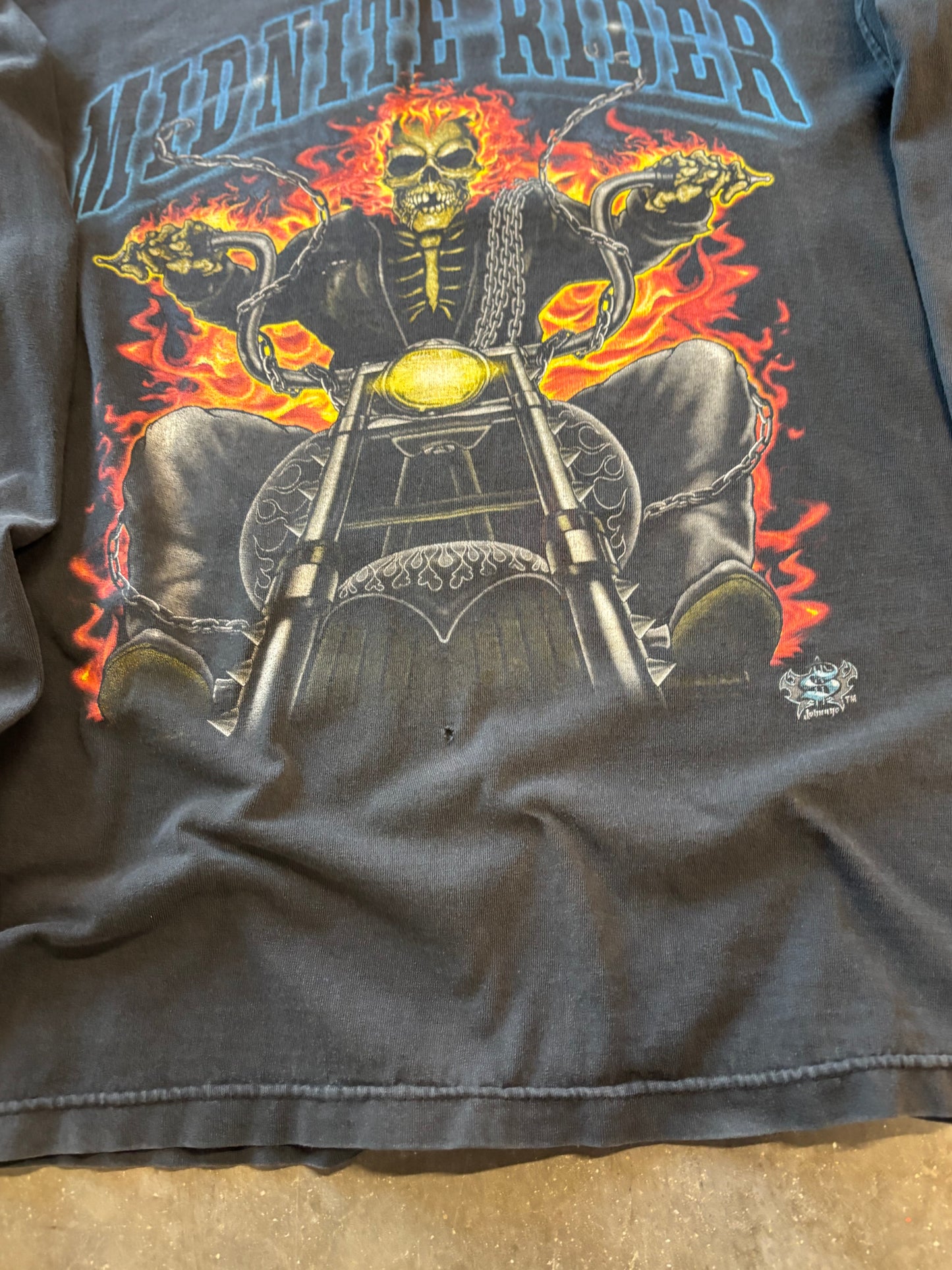 Vintage midnite rider long sleeve size large