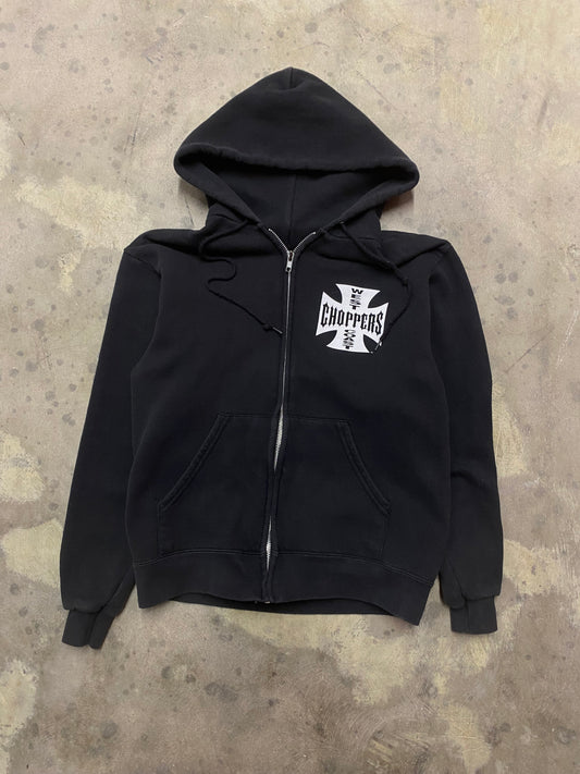 Vintage West Coast Choppers zip up hoodie size small