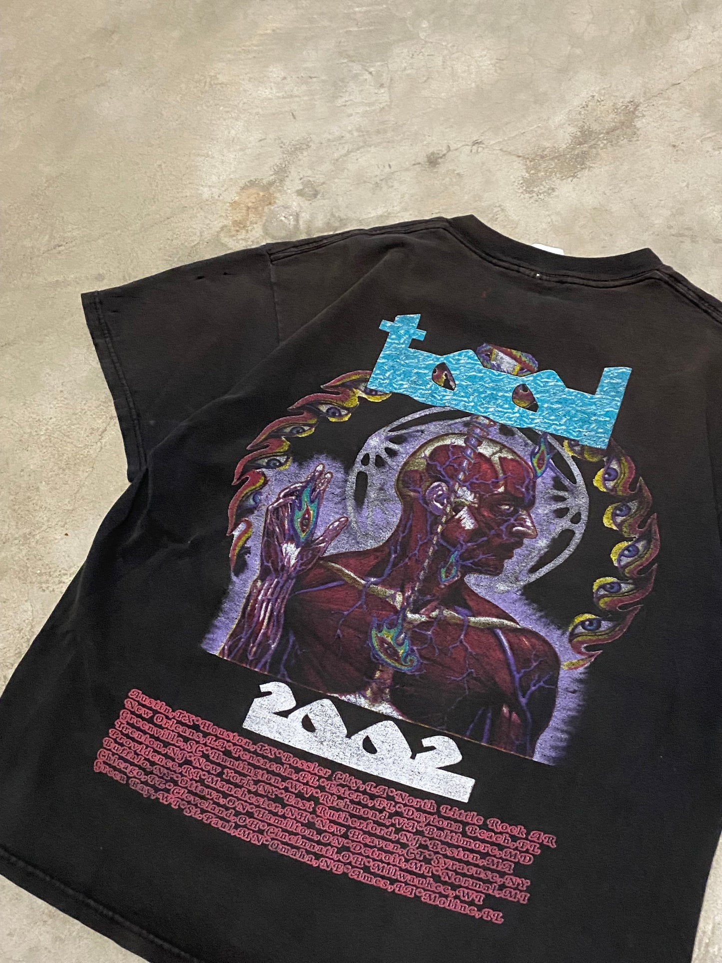 Vintage 2002 Tool Tour shirt Size Large