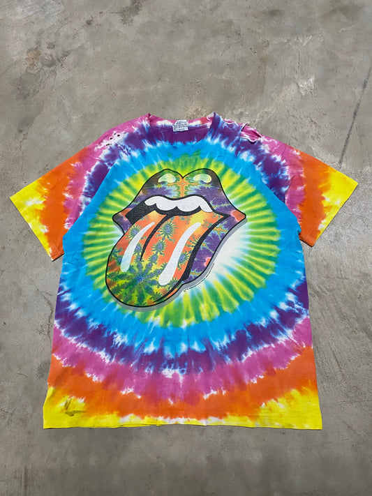 Vintage 1994 Rolling Stones Fractal shirt Size XL Thrashed