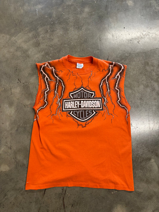 Vintage Harley Davidson Chopped lighting shirt size large