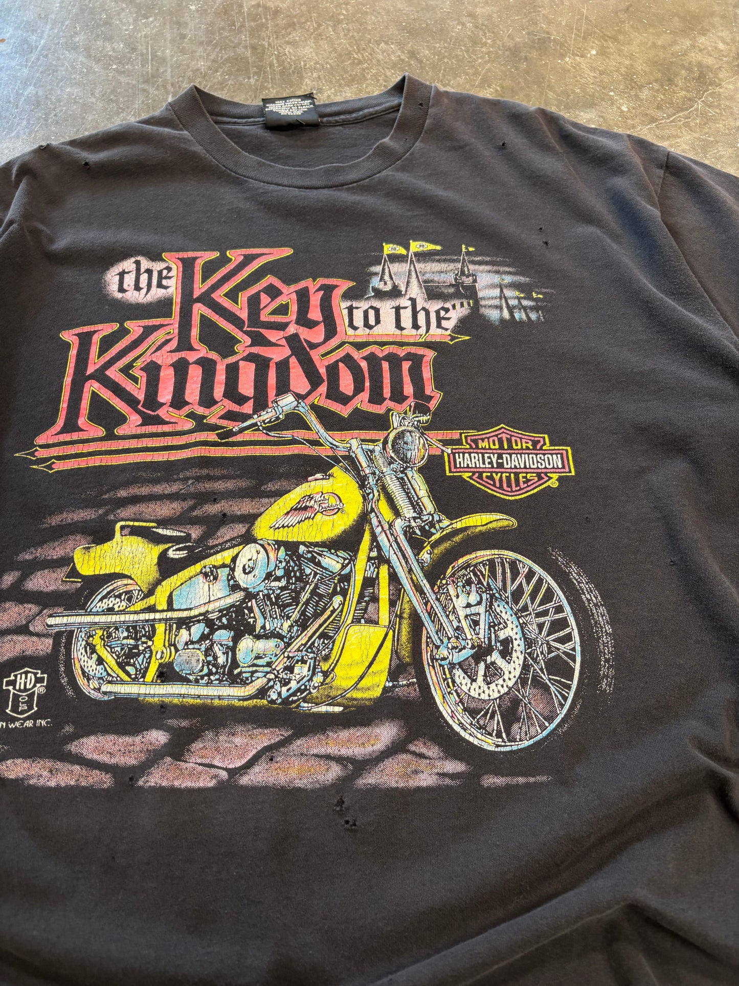 Vintage Harley Davidson Key to the Kingdom shirt size xl