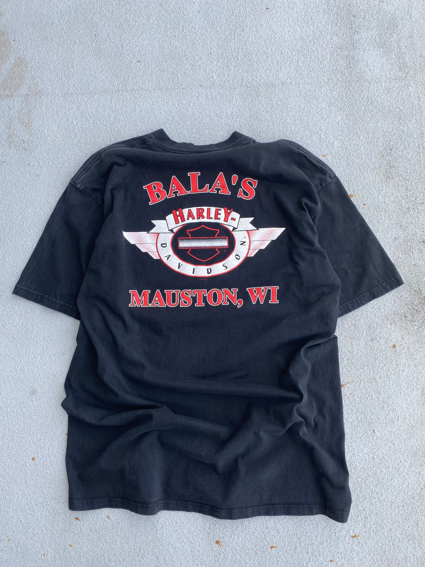 Vintage Harley Davidson Flame Eagle shirt Size XXL