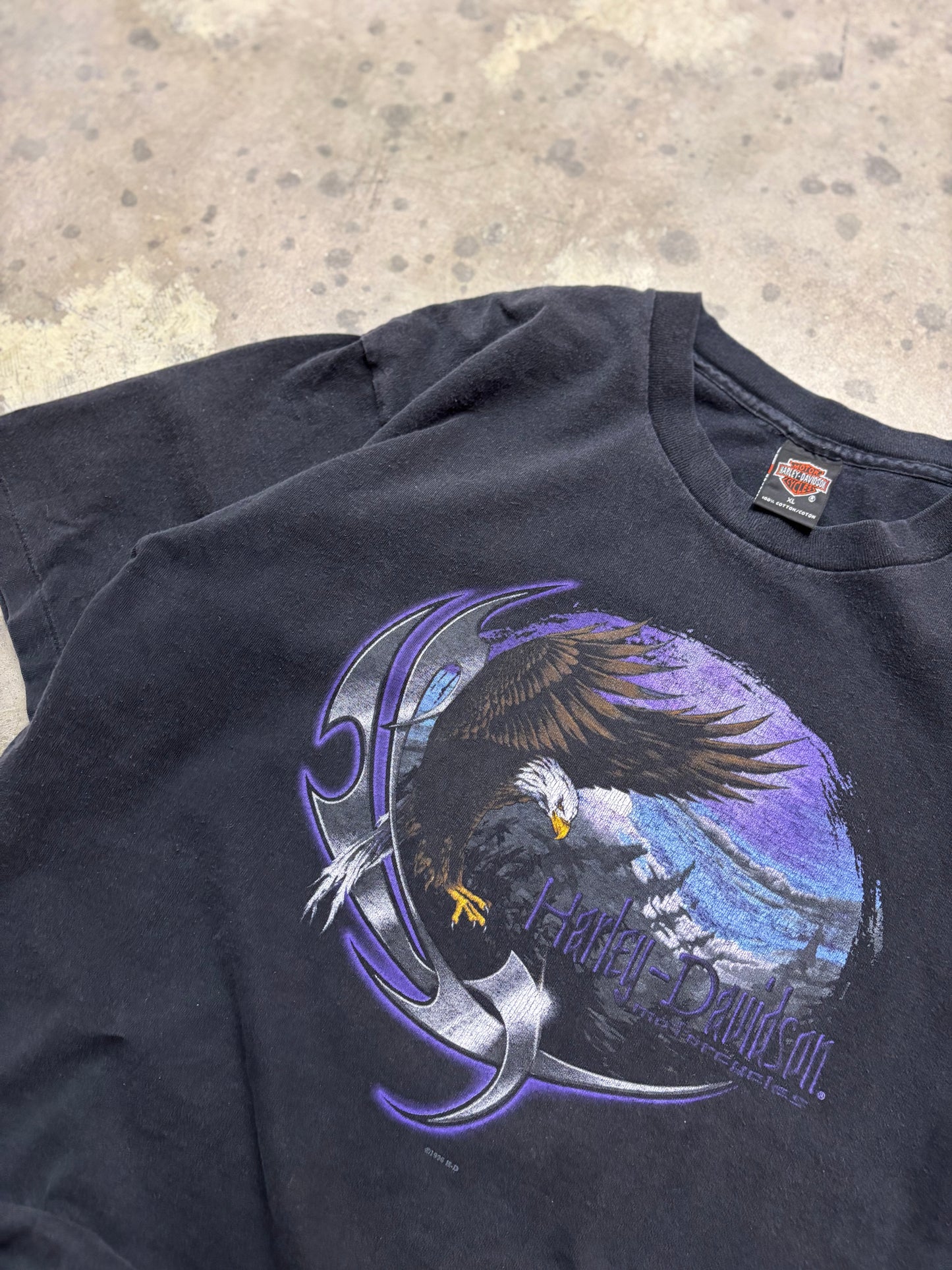 Vintage Harley Davidson Purple Eagle shirt size extra large