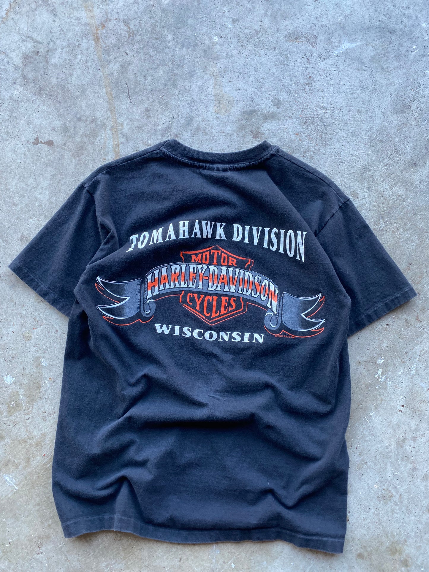 Vintage Harley Davidson Hot on the road shirt size medium