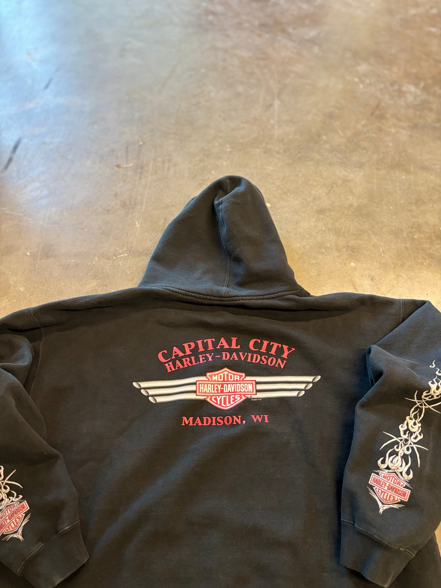 Vintage Harley Davidson Tribal hoodie size xxl