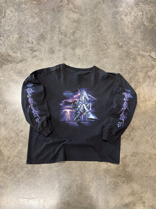 Vintage Harley Davidson ride the lighting boxy xl shirt