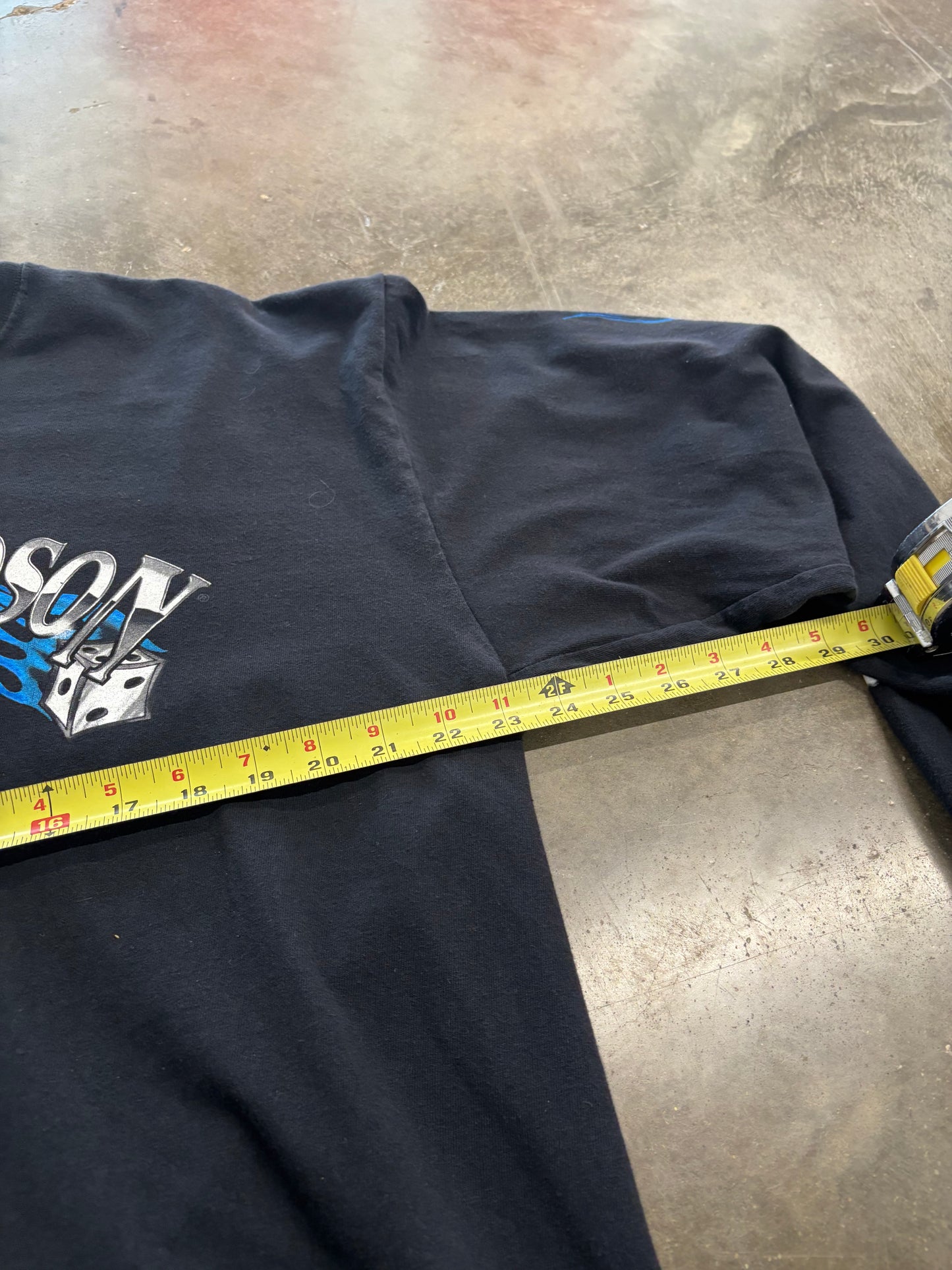 Vintage Harley Davidson Dice Long sleeve Lightning back hit size xl