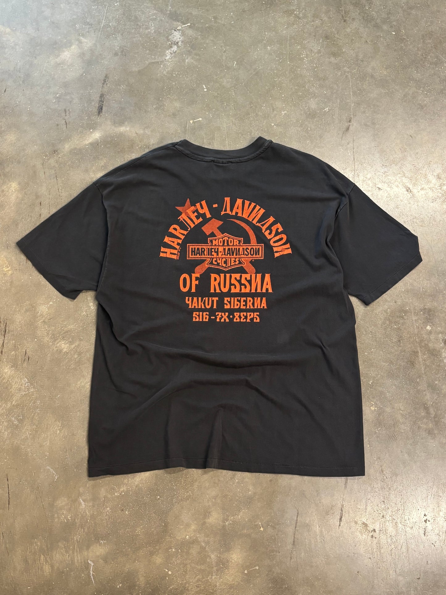 Vintage Harley Davidson Mother Russia shirt size xxl