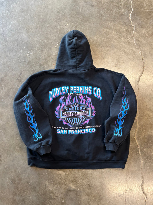 Vintage Harley Davidson Dudley Perkins feel the heat hoodie size xl