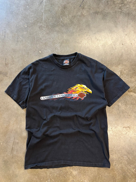 Vintage Harley flaming eagle shirt size large