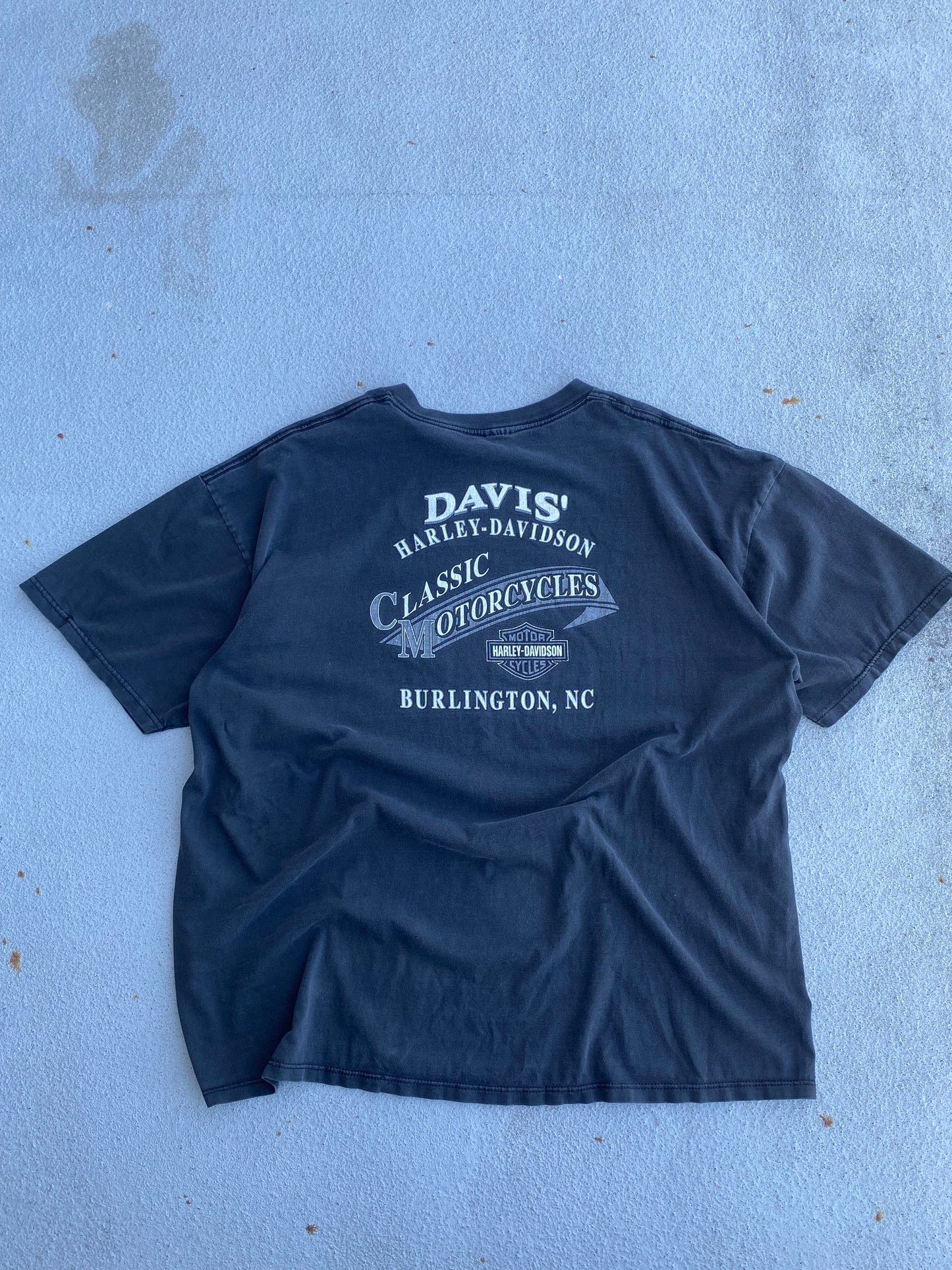 Vintage Harley Davidson Wolf Skyline shirt size 3XL