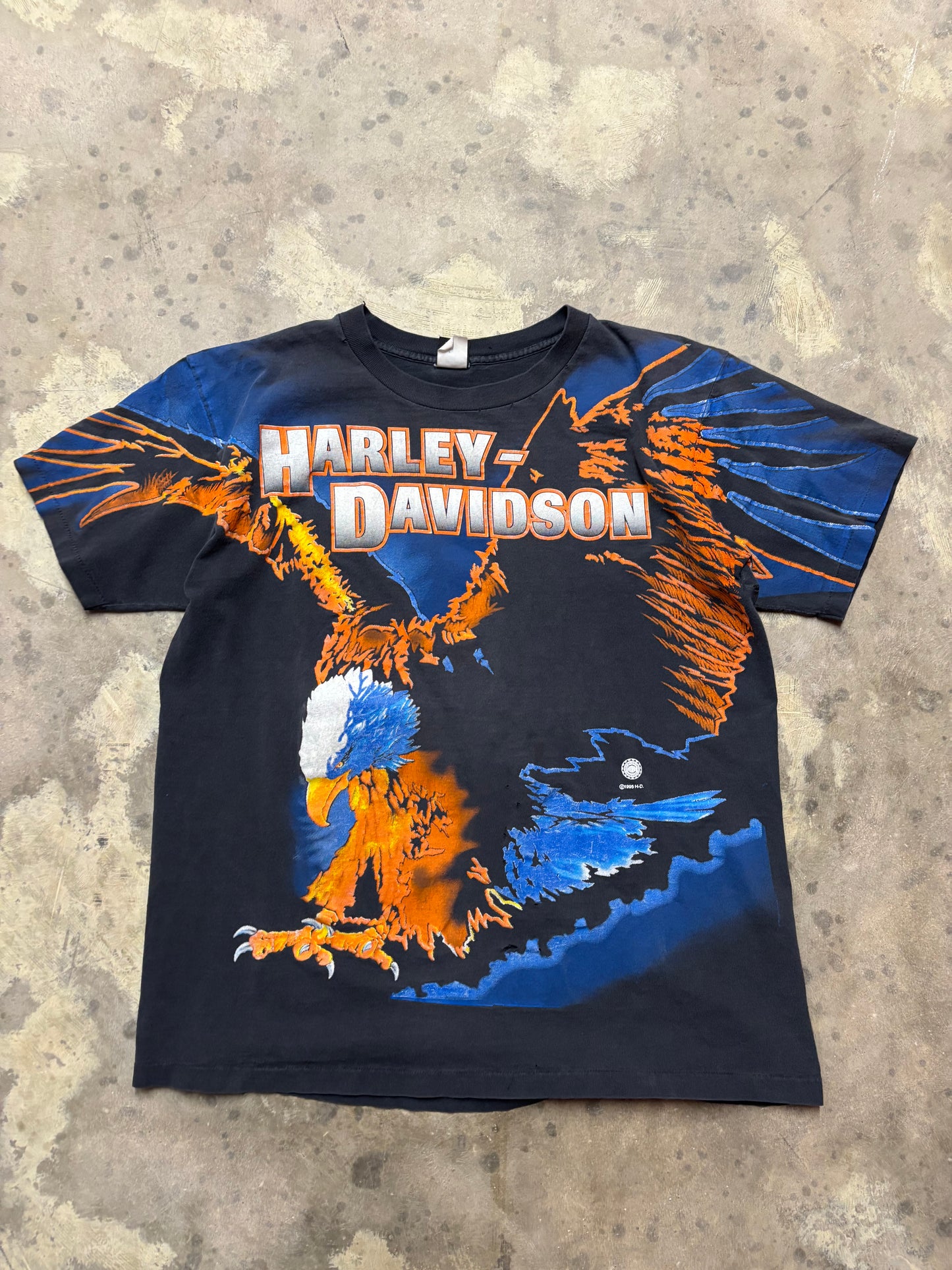 Vintage Harley Davidson Flying Eagle app shirt size extra large