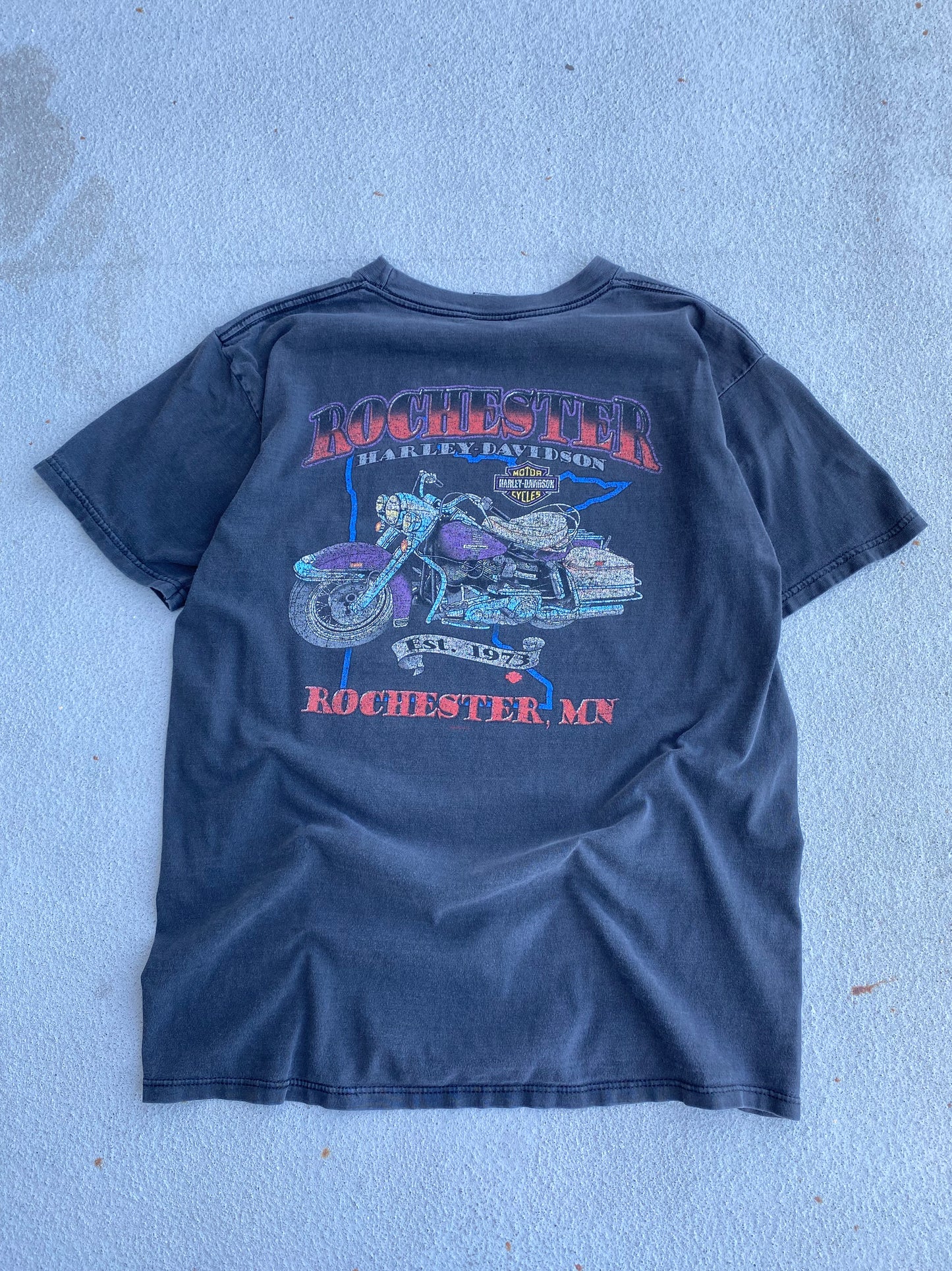 Vintage Harley Lightning Bolt shirt size large