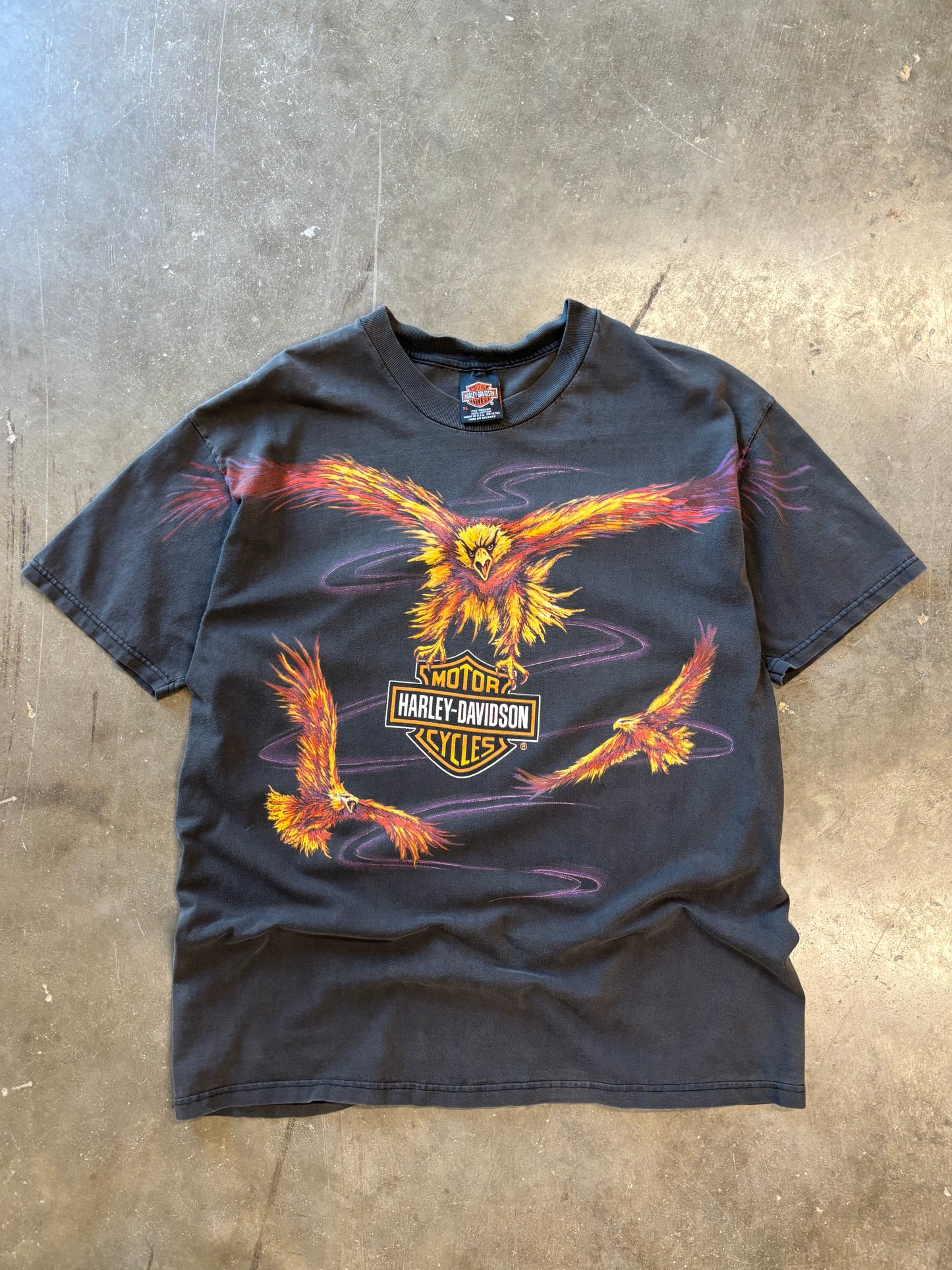 Vintage Harley Davidson Eagle AOP size extra large