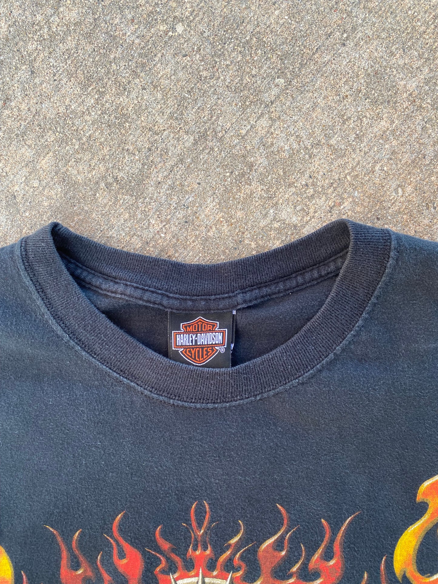 Vintage Harley Davidson Tribal Flame Long sleeve size XL