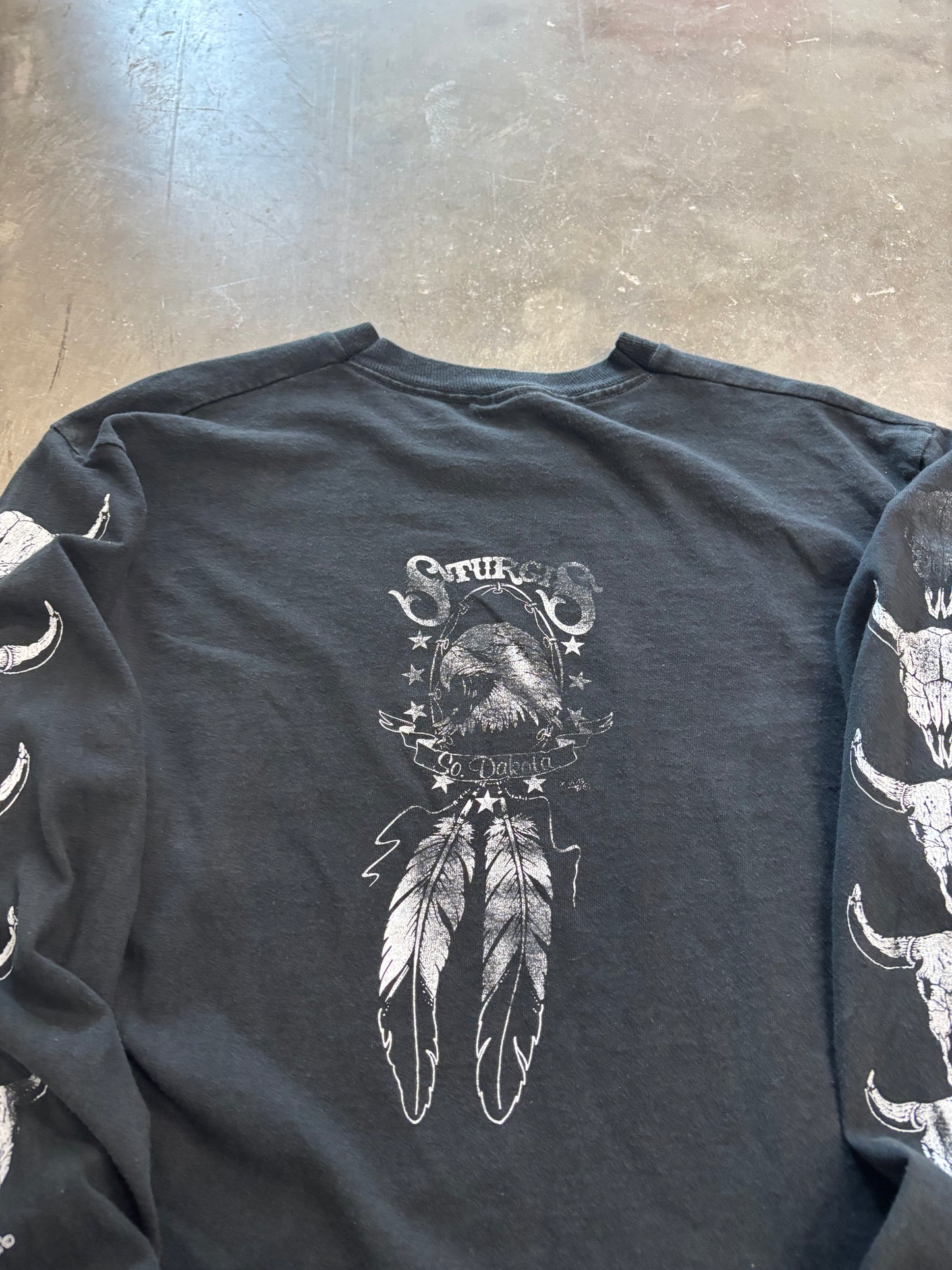 Vintage Sturgis Skull Pile long sleeve shirt  size large