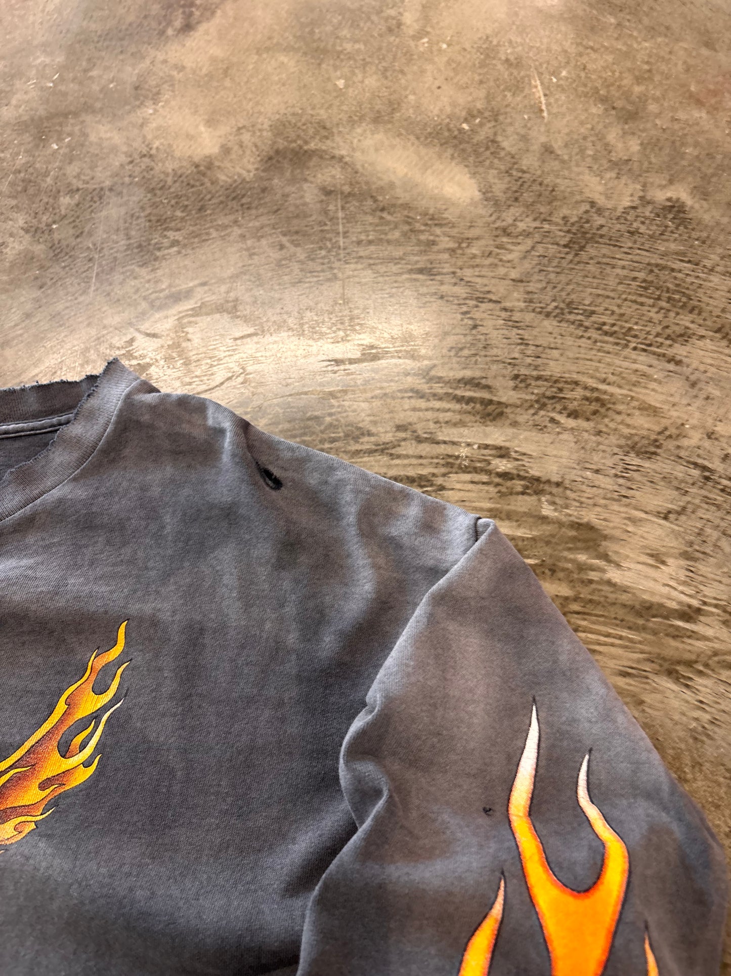 Vintage Street Smoked Flaming Eagle shirt size XL