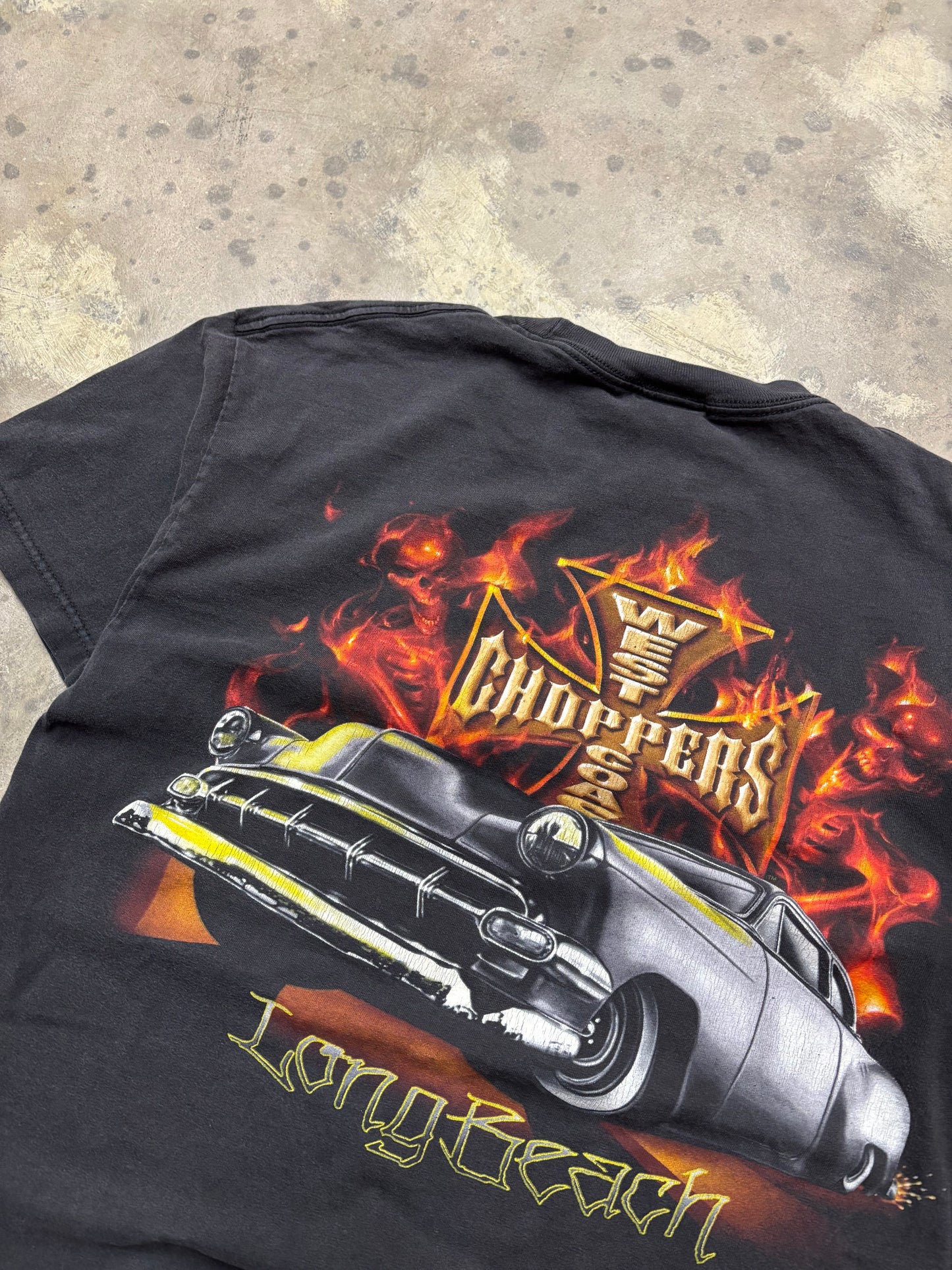Vintage West Coast Choppers Fire shirt size large