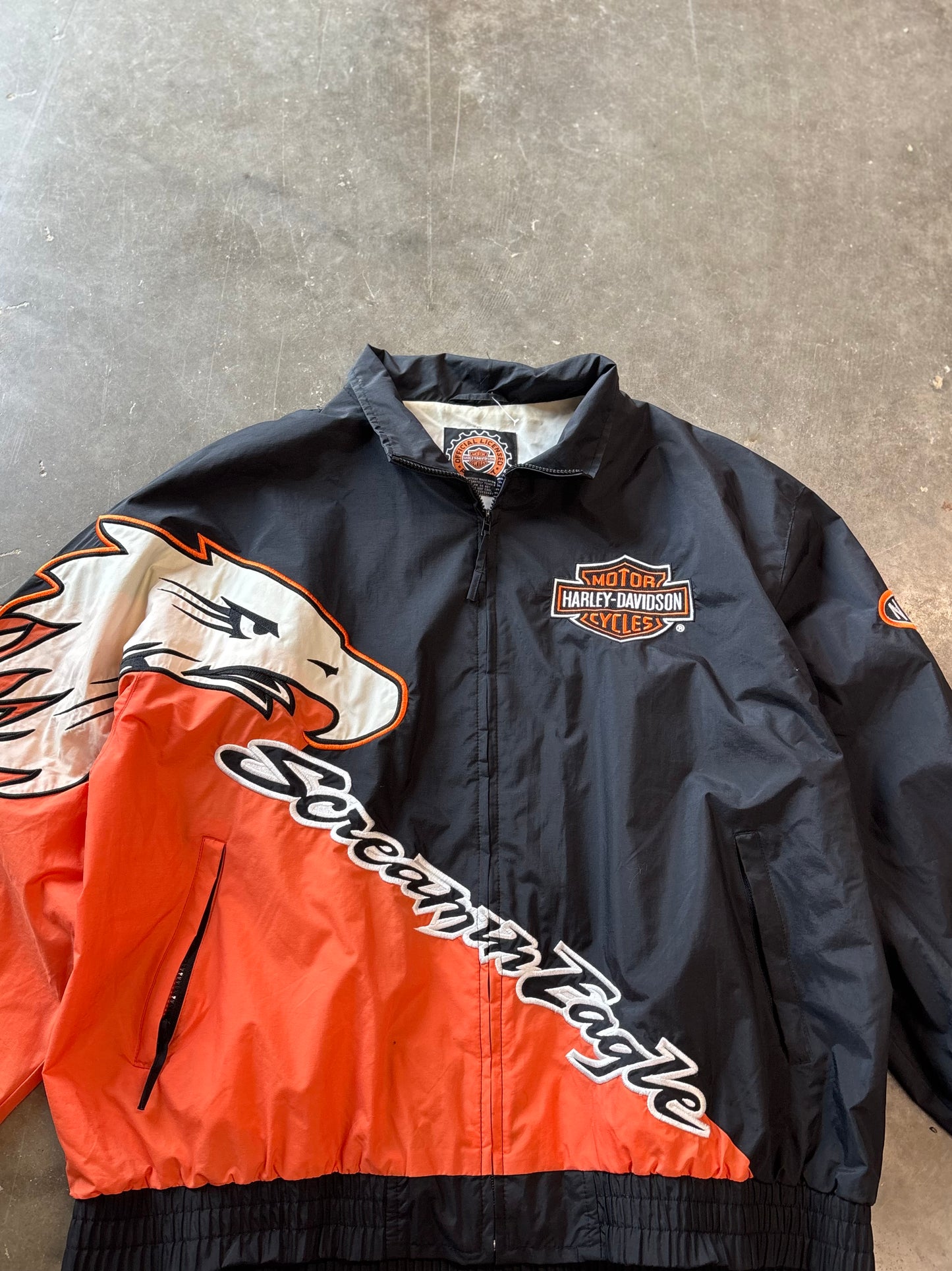 Vintage Harley Davidson Screaming Eagle windbreaker size xxl