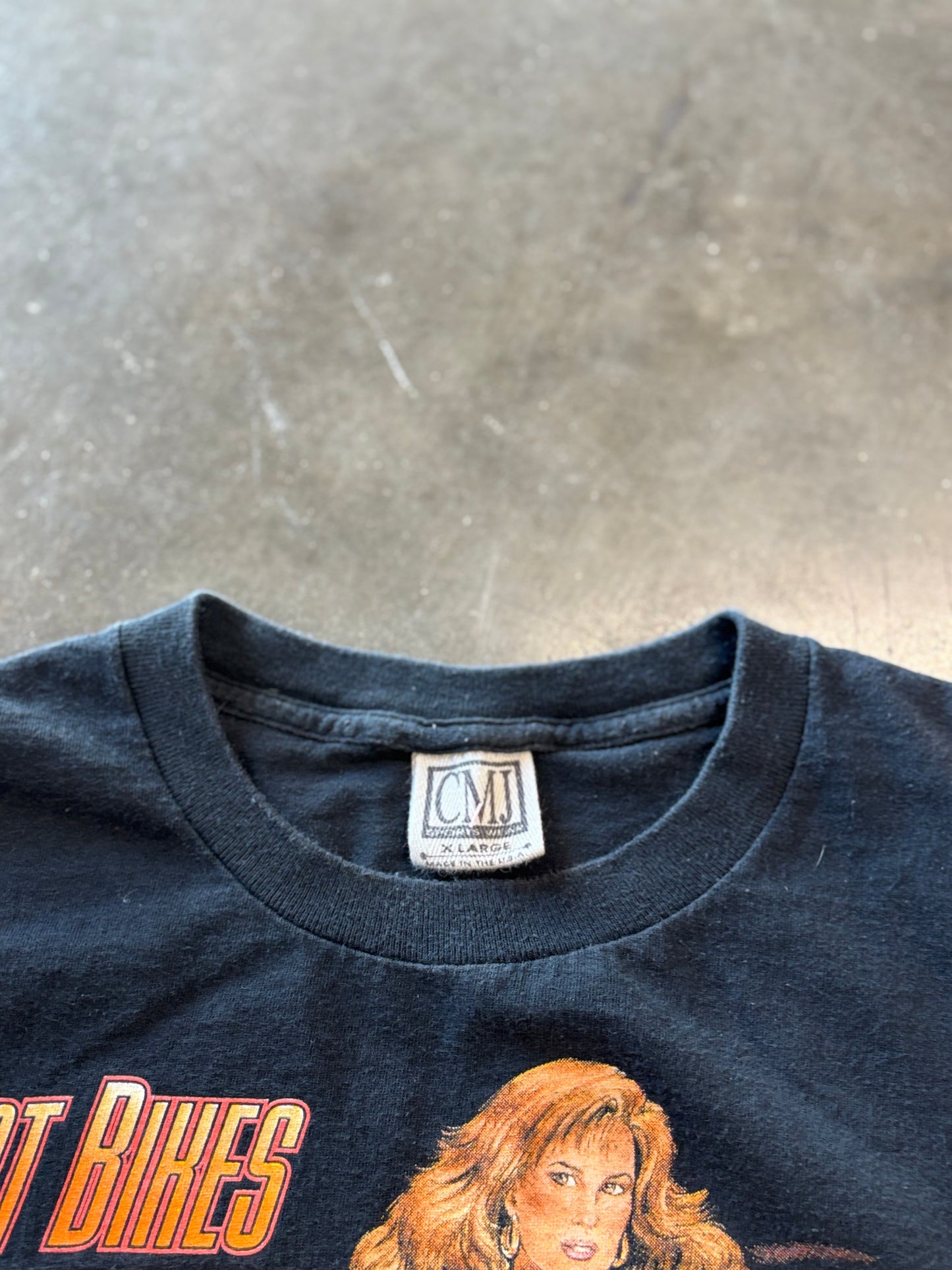 Vintage Biker Rally 90’s Babe shirt size Extra large
