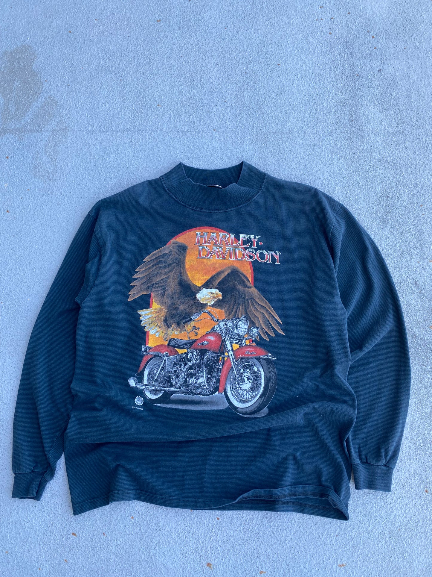 Vintage Soaring Eagle Mock neck long sleeve size large