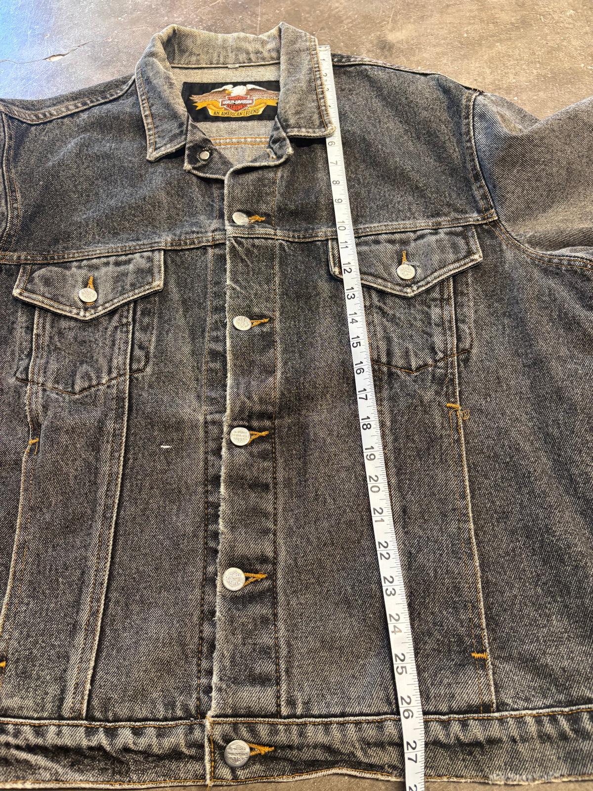 Vintage Harley Davidson Denim Jacket size large