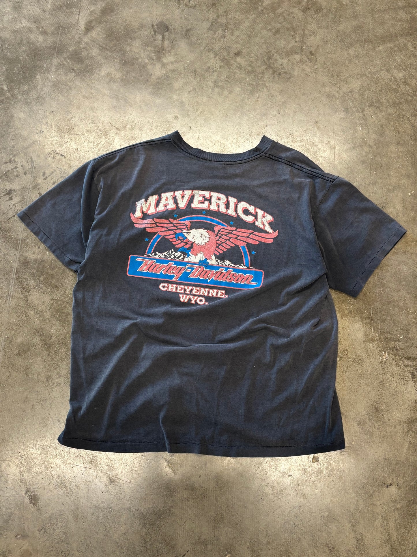 Vintage Harley Davidson Eagle fader shirt size xl