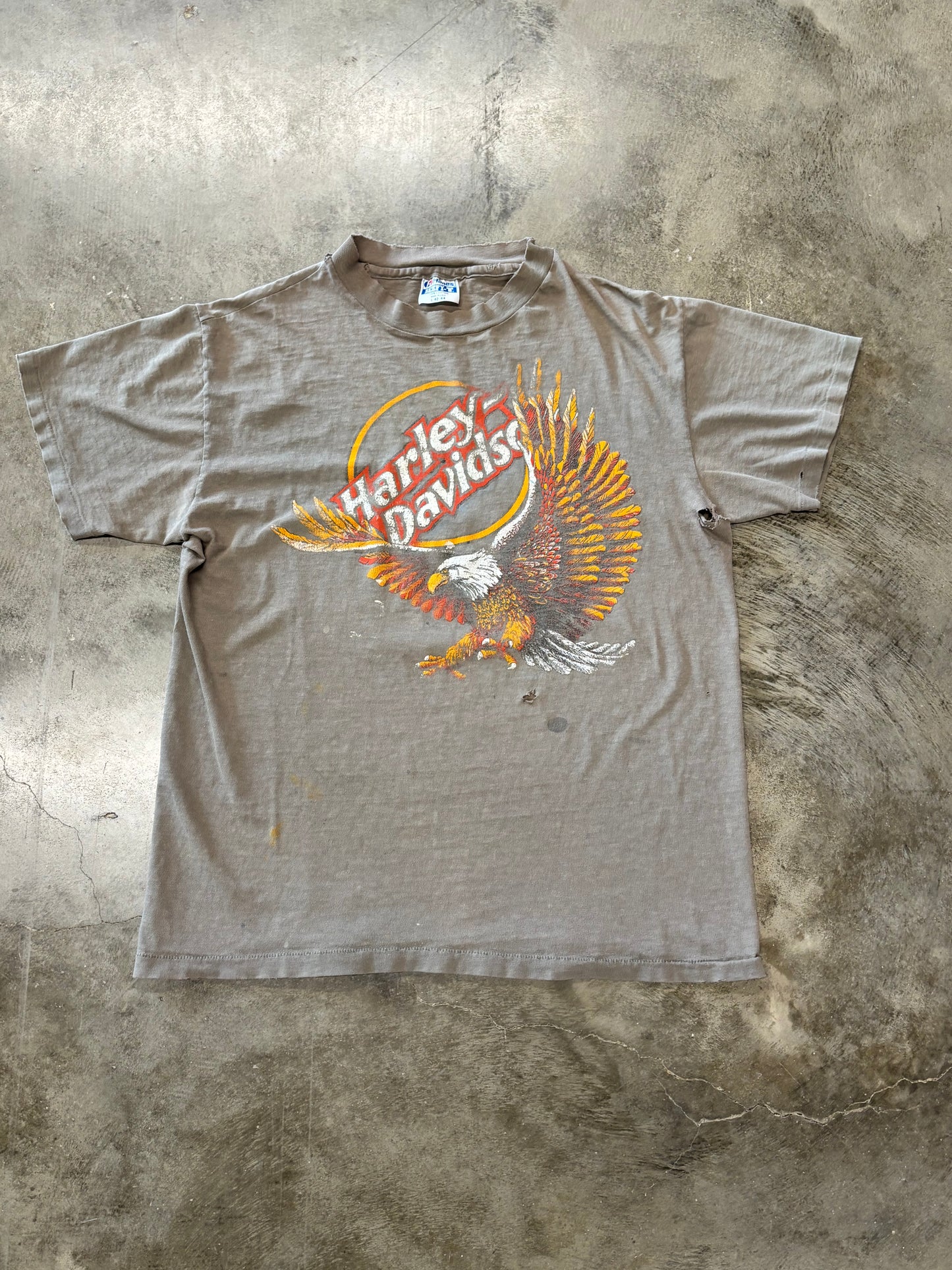Vintage Harley Davidson Faded 80’s Eagle shirt size large