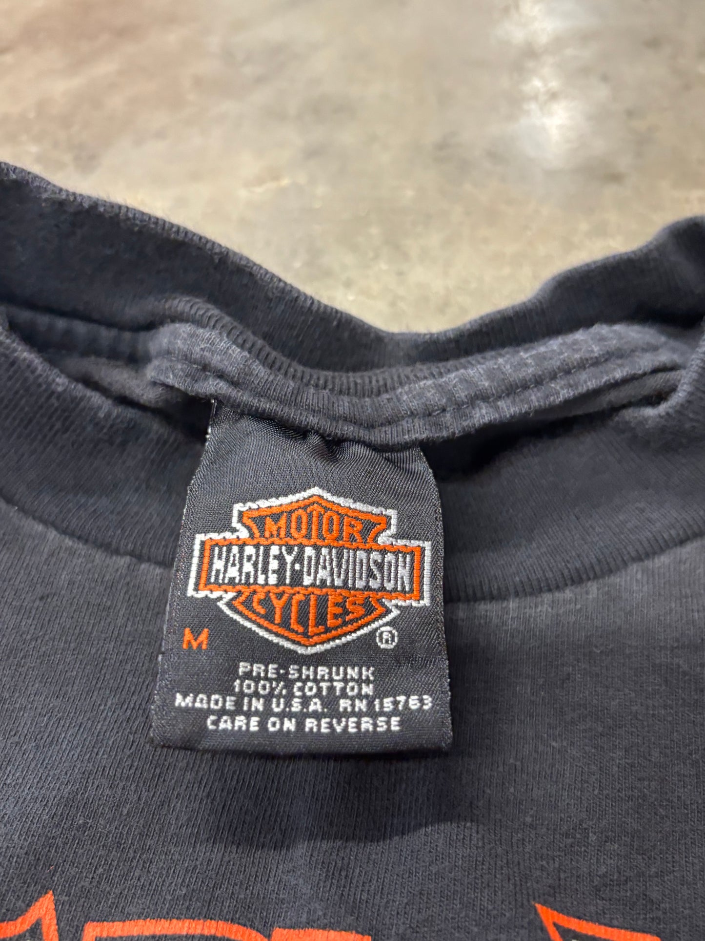 Vintage Harley Davidson v flame long sleeve size medium
