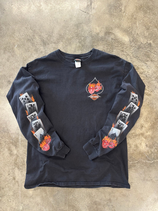 Vintage Harley Davidson Dice long sleeve size Large