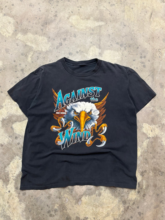 Vintage Harley Davidson against the wind shirt size XL