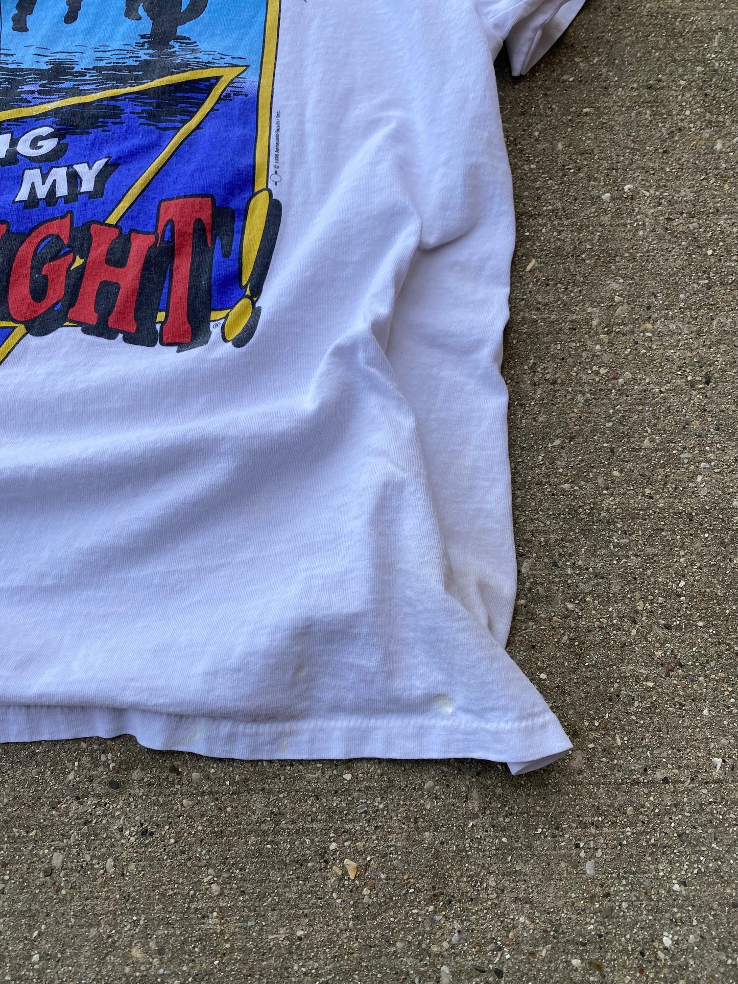 Vintage Bud Light I love you man shirt Size XL distressed