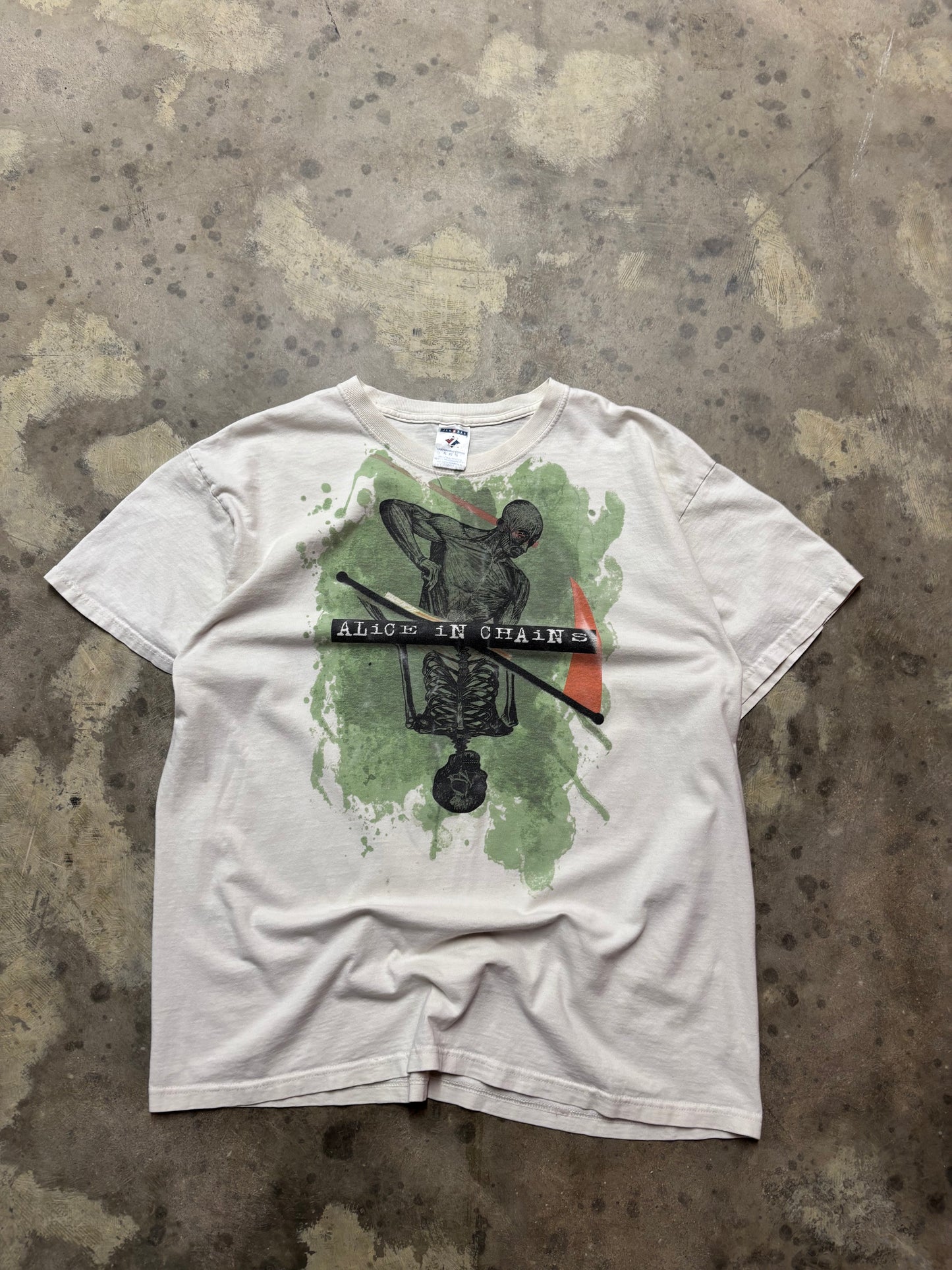 Vintage Alice In Chains skeleton shirt size XL