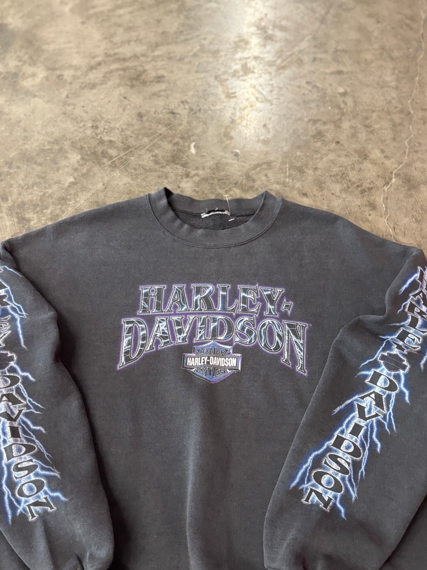 Vintage Harley Davidson Lightning crewneck size xl