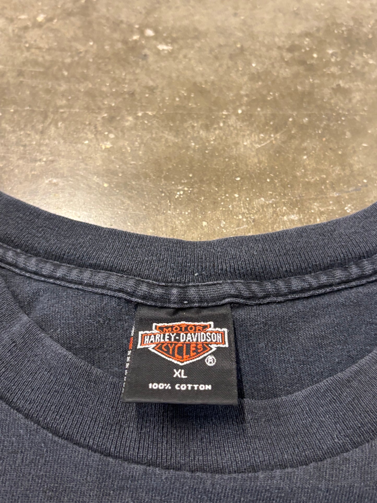 Vintage Harley Davidson Chrome Shield long sleeve size XL