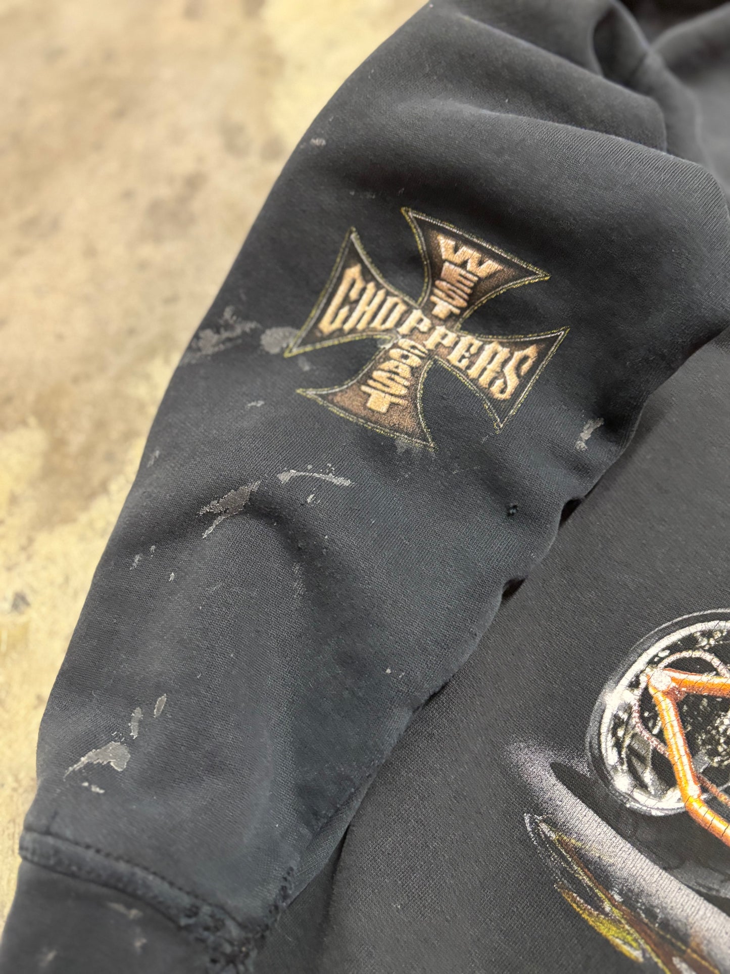 Vintage West Coast Choppers Bronze hoodie size XL