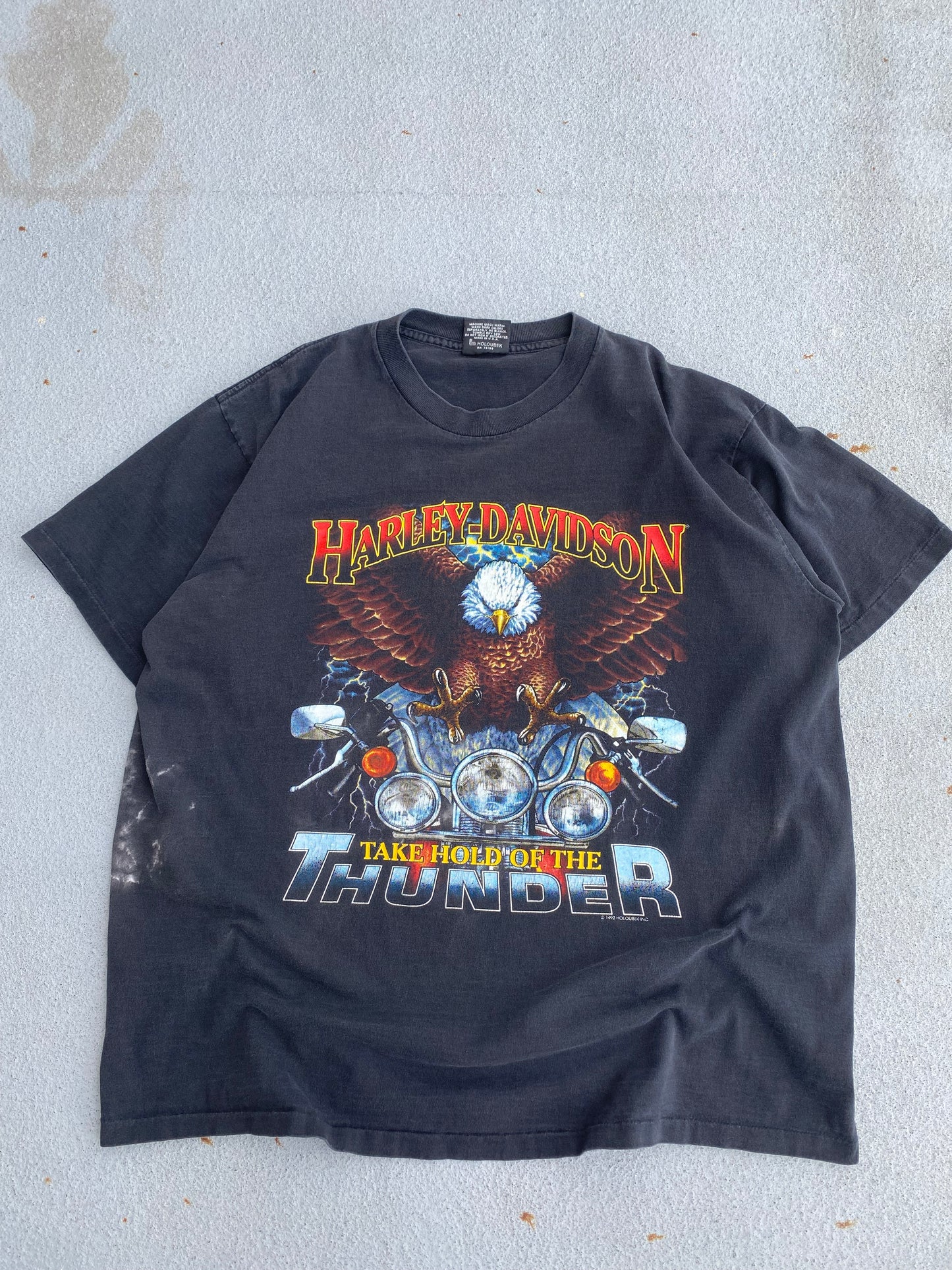 Vintage Harley Davidson Take Hold of the Thunder size XL