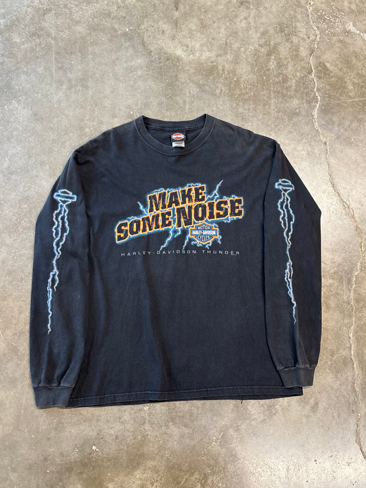 Vintage Harley Davidson Make some noise long sleeve size xl