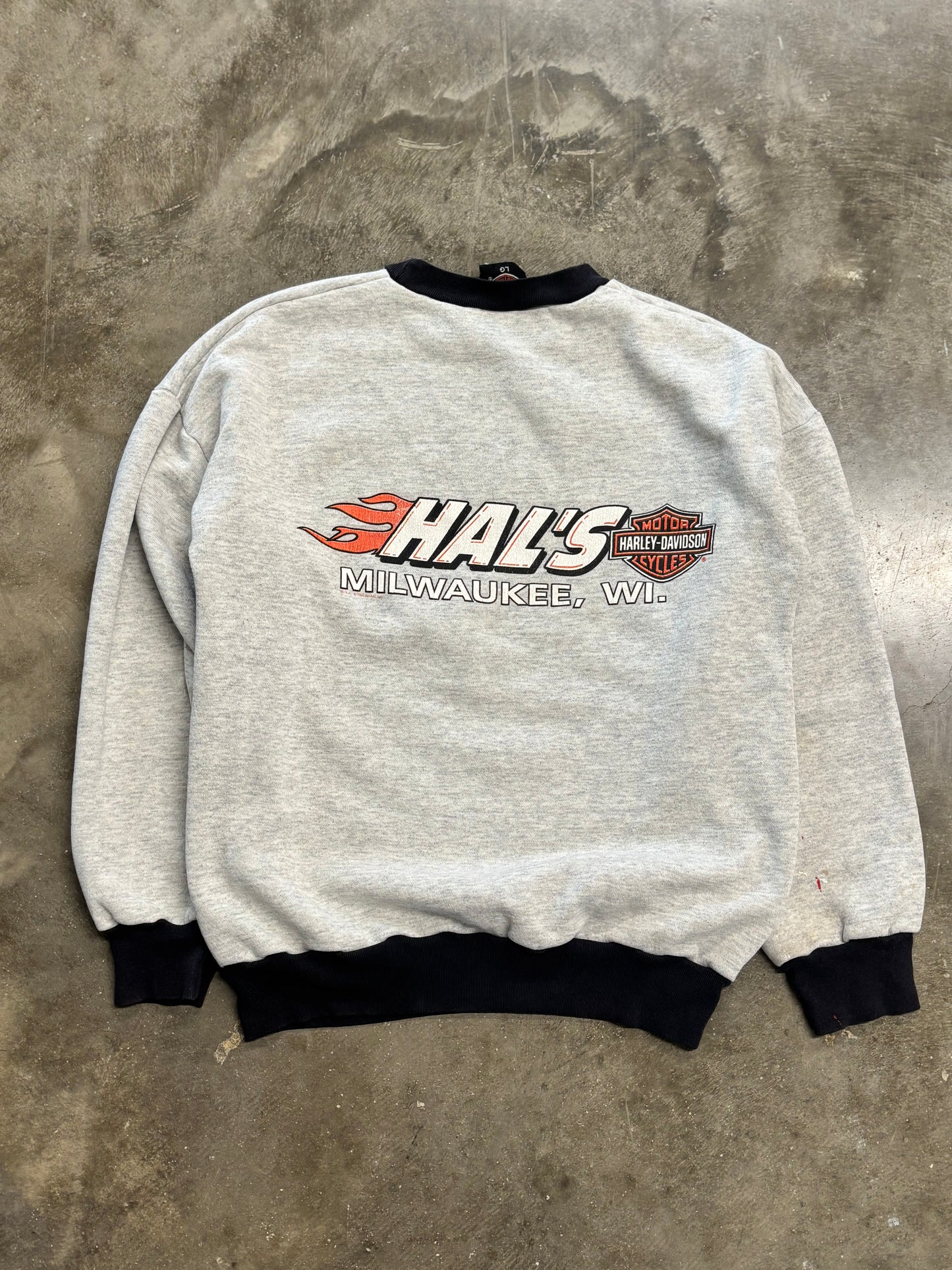 Vintage Harley Davidson Big Shield sweatshirt size large