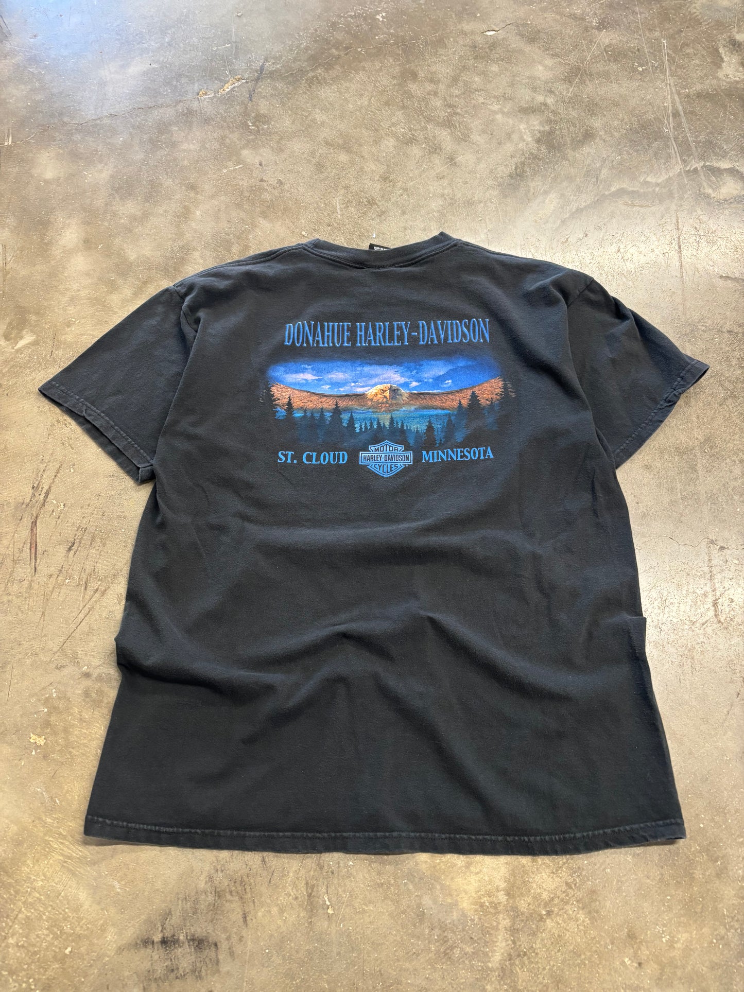 Vintage Harley Davidson Chrome shield shirt size extra large