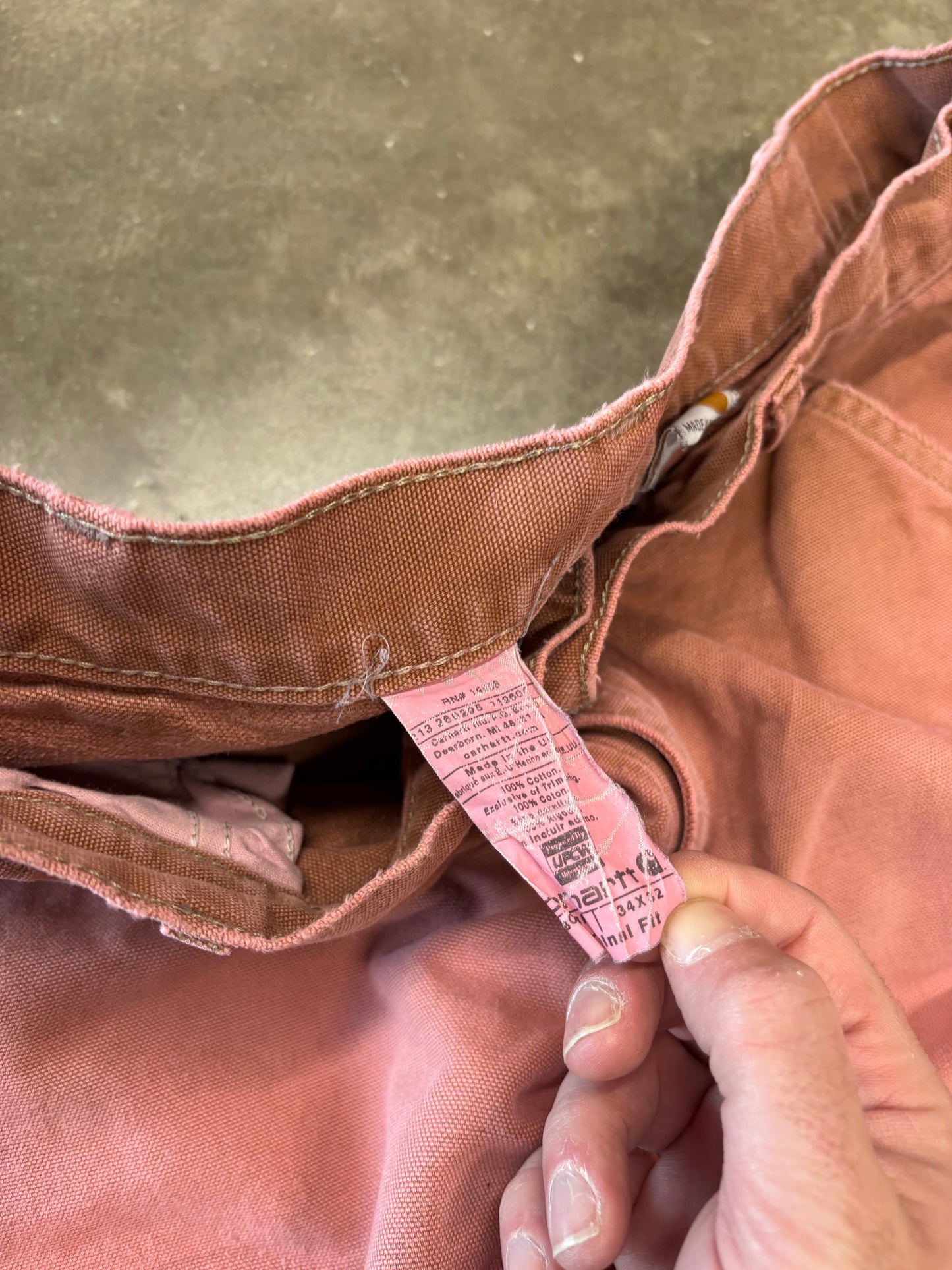 Pink Carhartt Double Knees