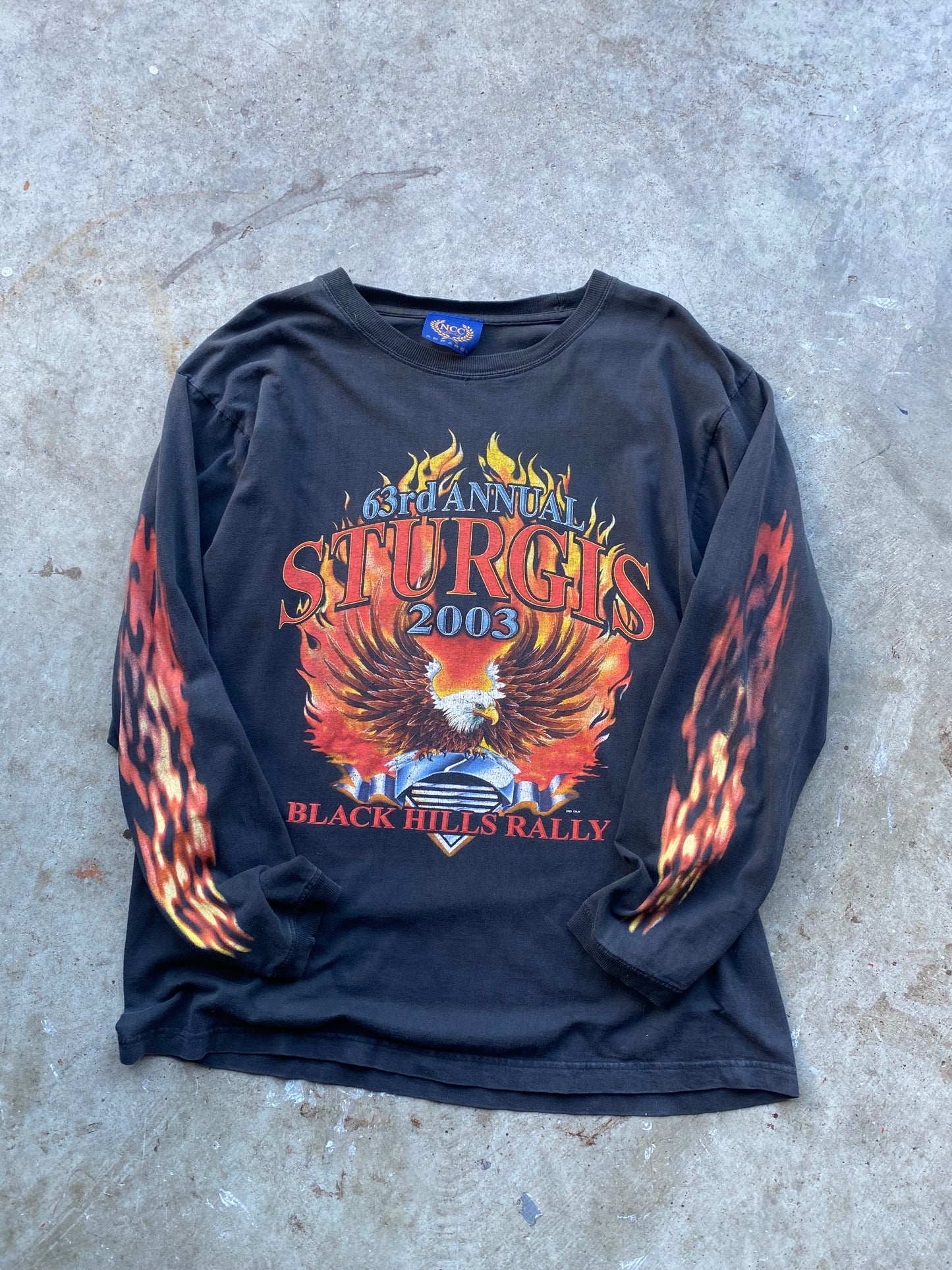 Vintage Sturgis Biker long sleeve shirt tagged xl fits large