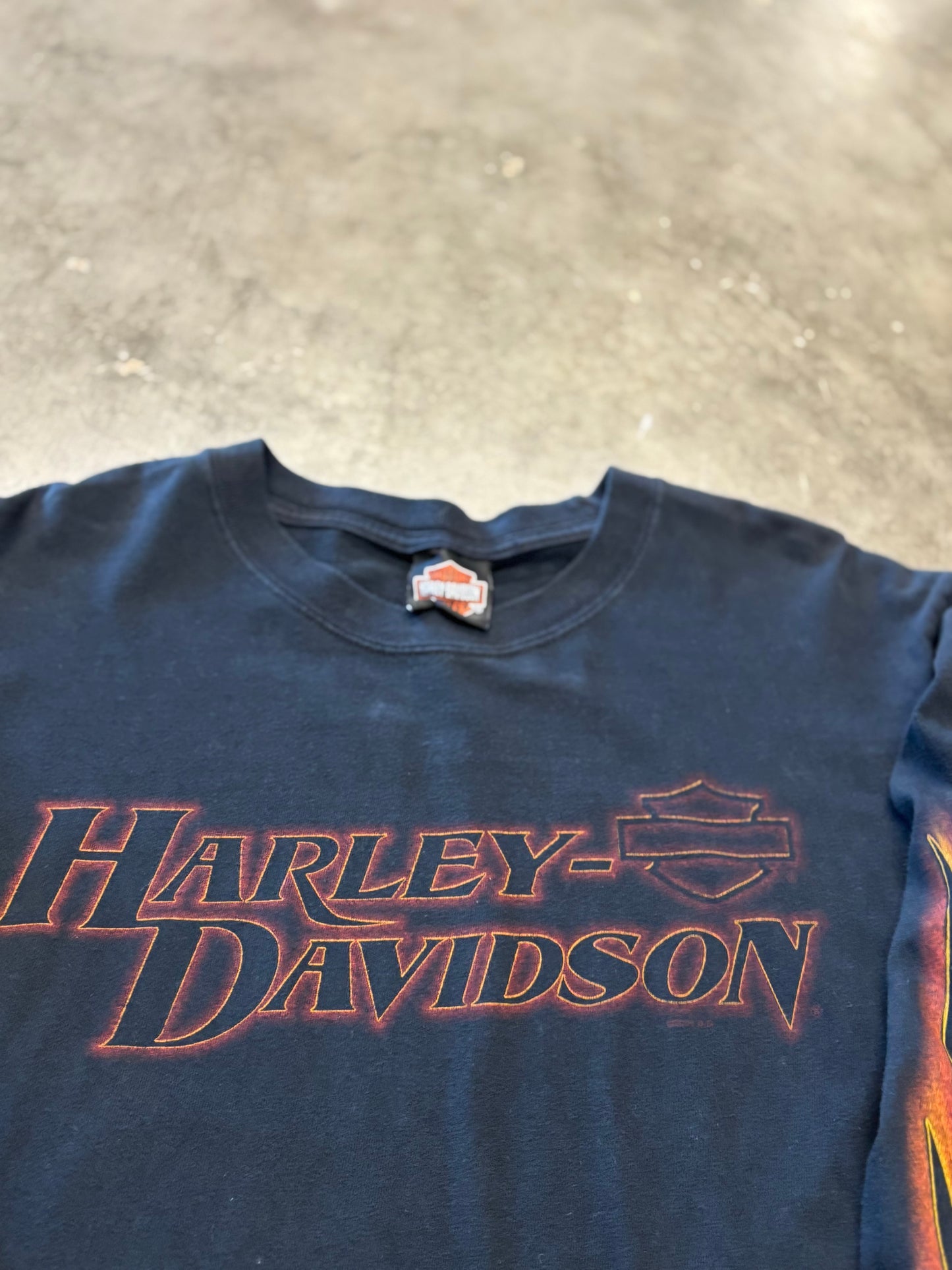 Vintage Harley Davidson inferno long sleeve size large