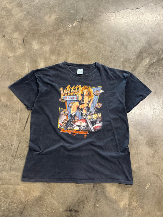 Vintage Harley Davidson 3D Emblem Wild Breed shirt size xl
